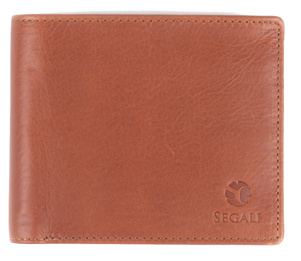 Levně SEGALI Pánská kožená peněženka 901 cognac