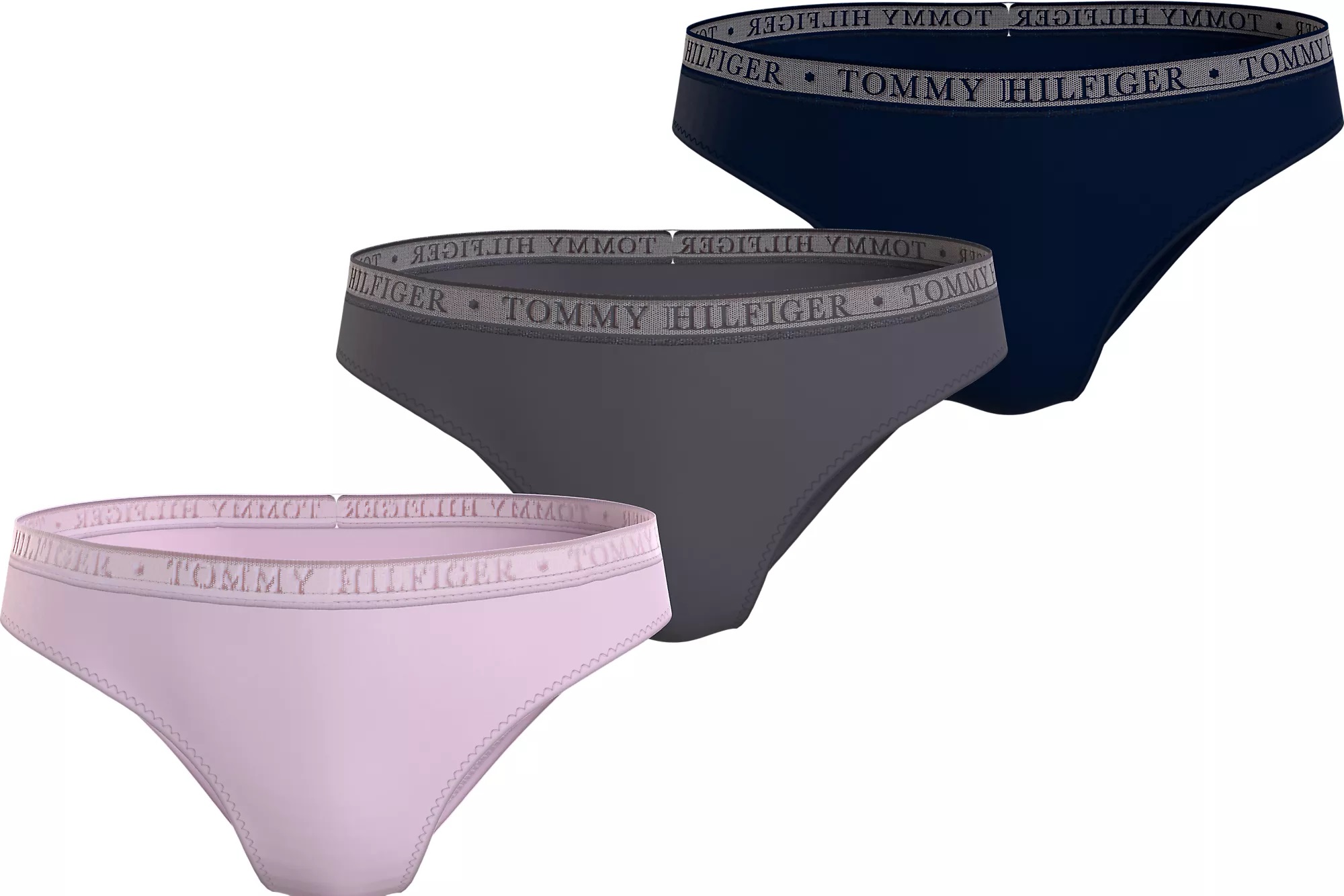 Tommy Hilfiger 3 PACK - dámské kalhotky Bikini PLUS SIZE UW0UW04895-0WR-plus-size XXL