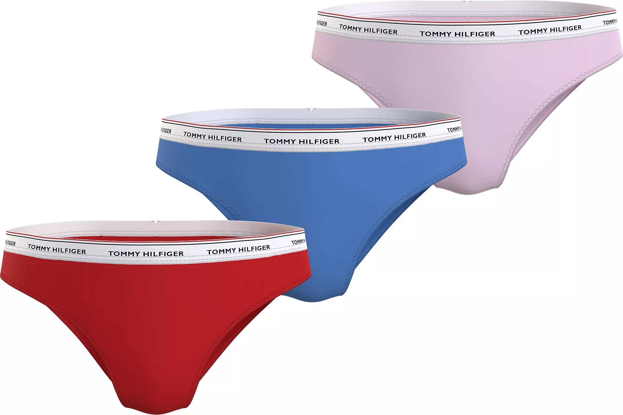 Tommy Hilfiger 3 PACK - dámske nohavičky Bikini UW0UW04895-0WR L
