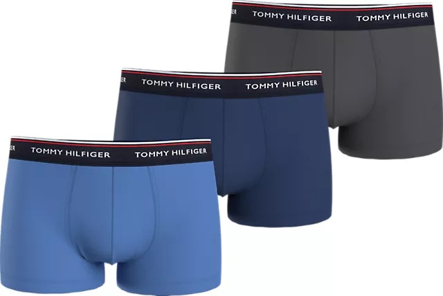Tommy Hilfiger 3 PACK - pánske boxerky TRUNK 1U87903842-0SS XXL