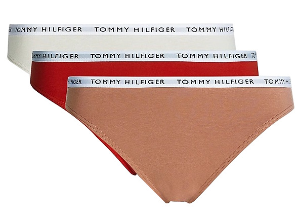 Tommy Hilfiger 3 PACK - dámské kalhotky Bikini PLUS SIZE UW0UW04023-0R2 XL