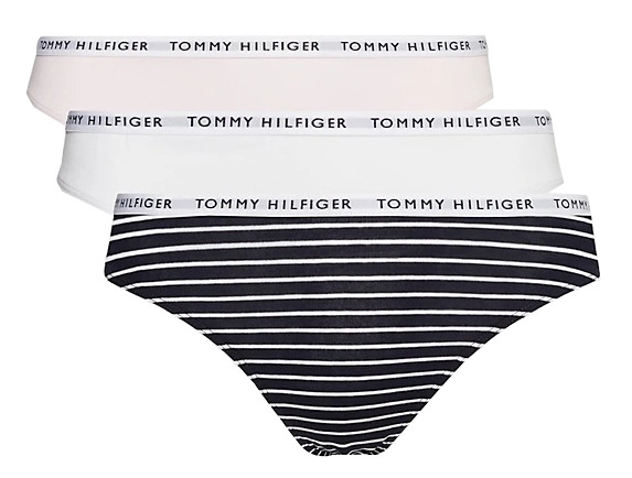 Tommy Hilfiger 3 PACK - dámské kalhotky Bikini PLUS SIZE UW0UW04557-0Y3-plus-size XL