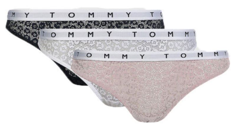 Tommy Hilfiger 3 PACK - dámské kalhotky Bikini UW0UW02522-0XZ XL