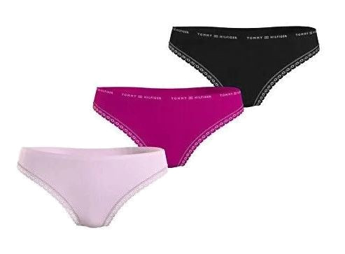 Tommy Hilfiger 3 PACK - dámske nohavičky Bikini UW0UW02825-0XF XL
