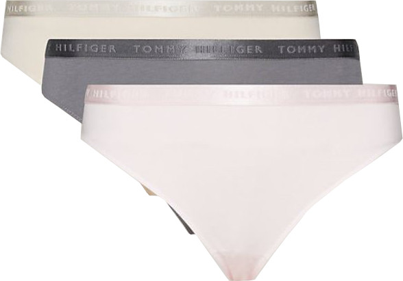 Tommy Hilfiger 3 PACK - dámské kalhotky Bikini UW0UW04329-0R4 L