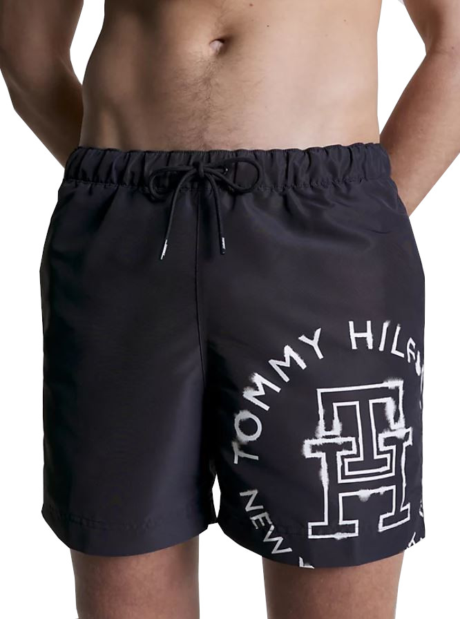 Tommy Hilfiger Pánske kúpacie kraťasy Slim Fit UM0UM03082-DW5 M