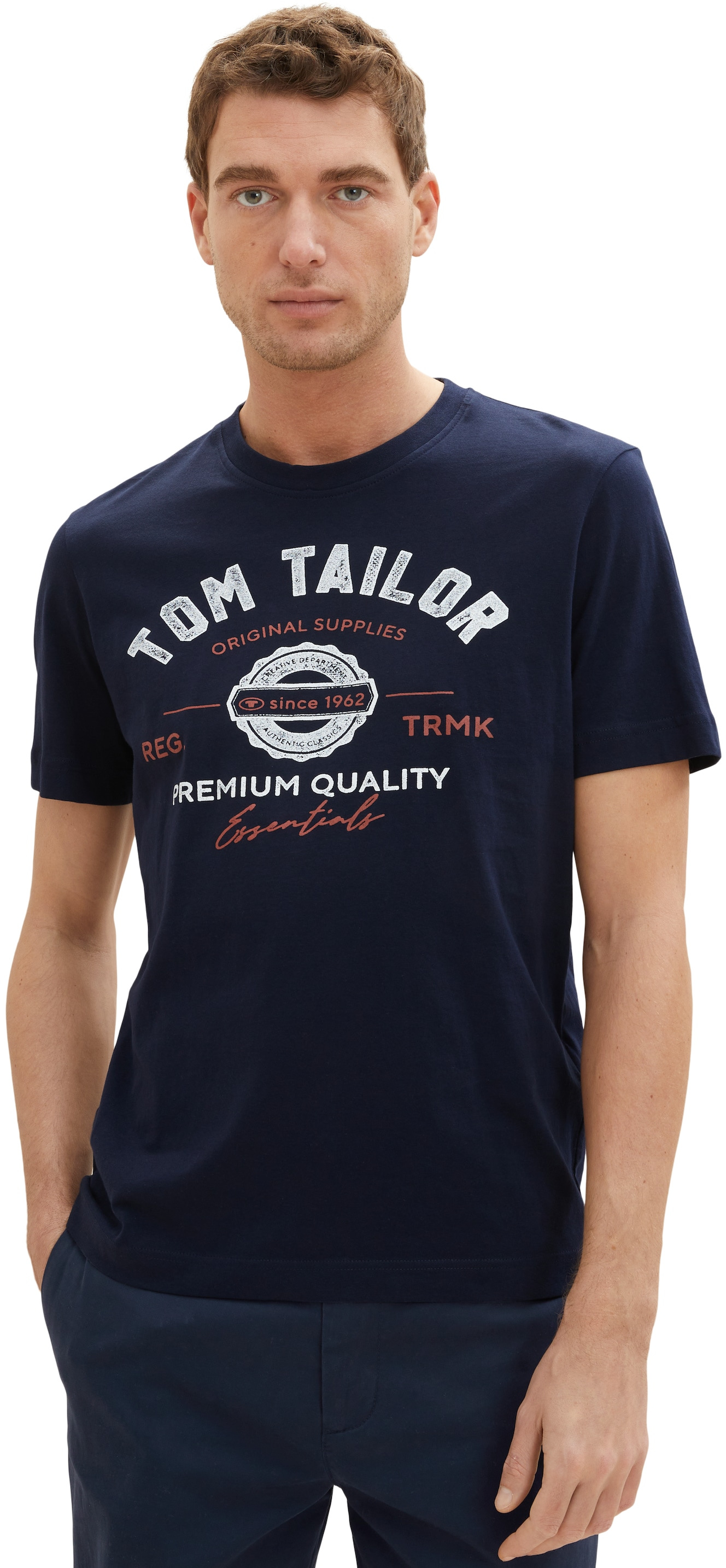 Levně Tom Tailor Pánské triko Regular Fit 1037735.10668 L
