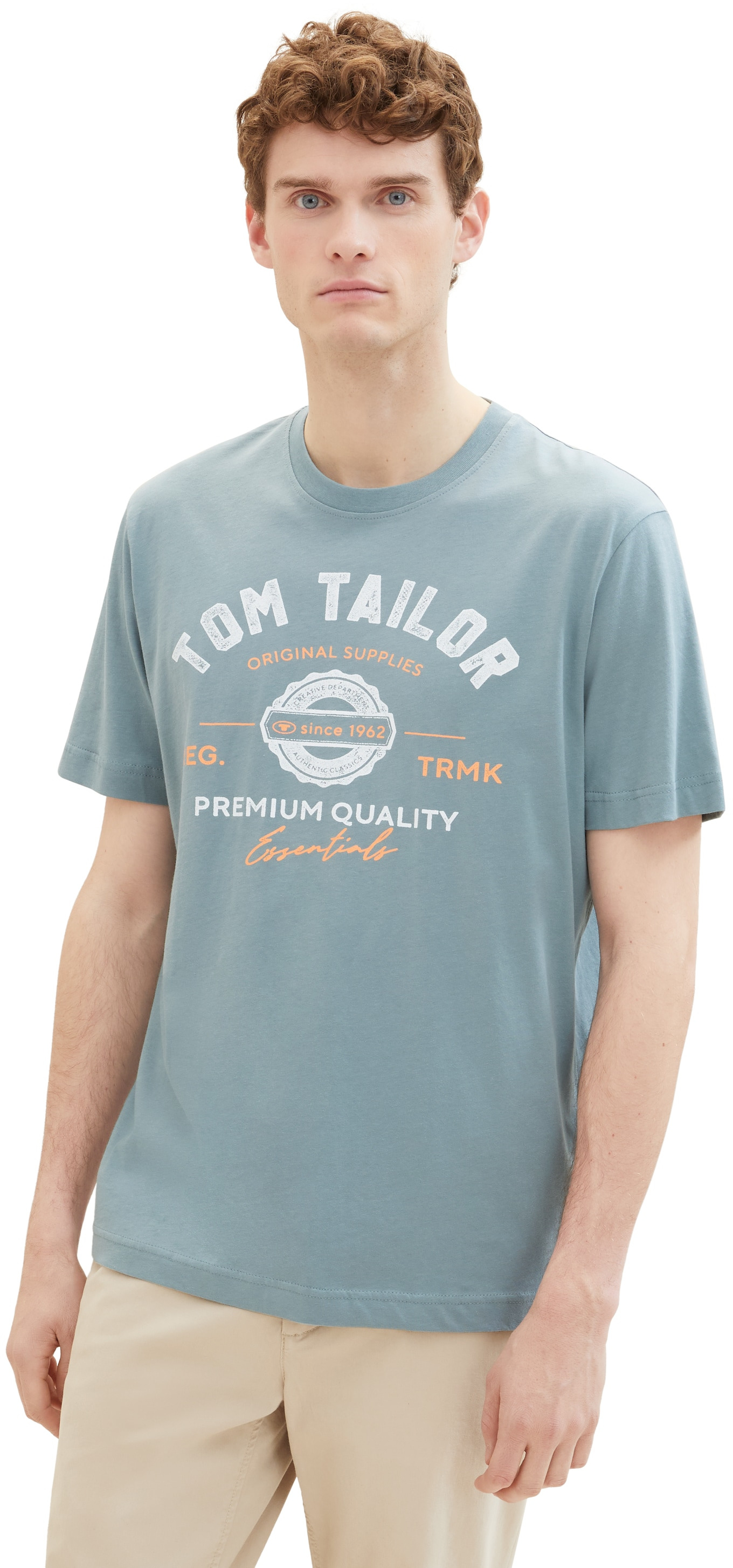 Levně Tom Tailor Pánské triko Regular Fit 1037735.27475 XL