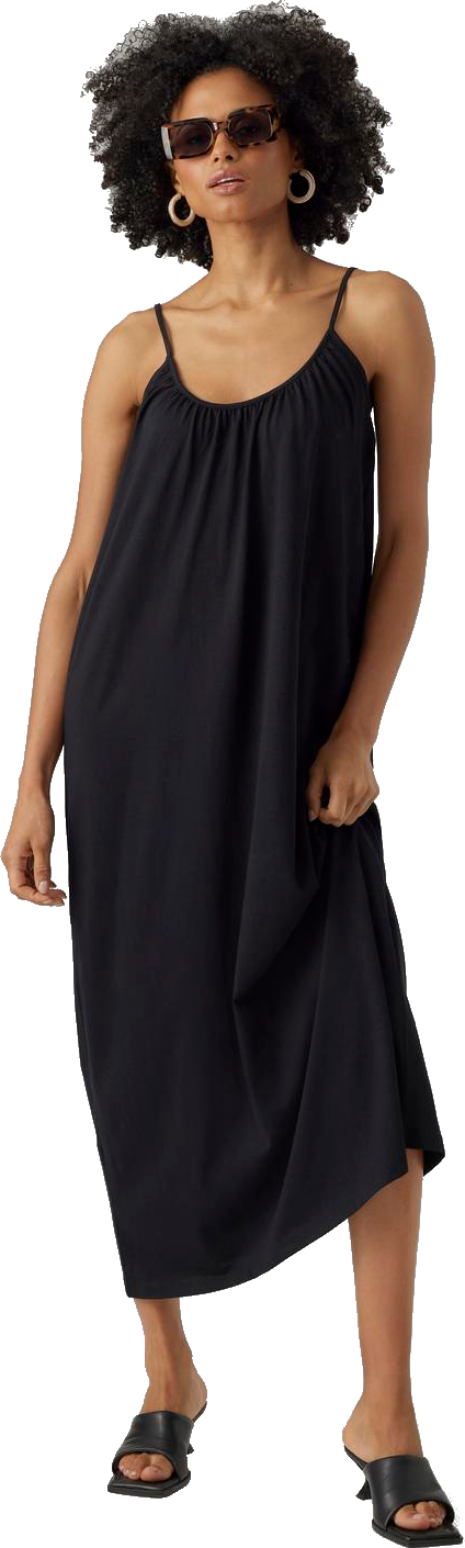 Levně Vero Moda Dámské šaty VMLUNA Regular Fit 10286077 Black M