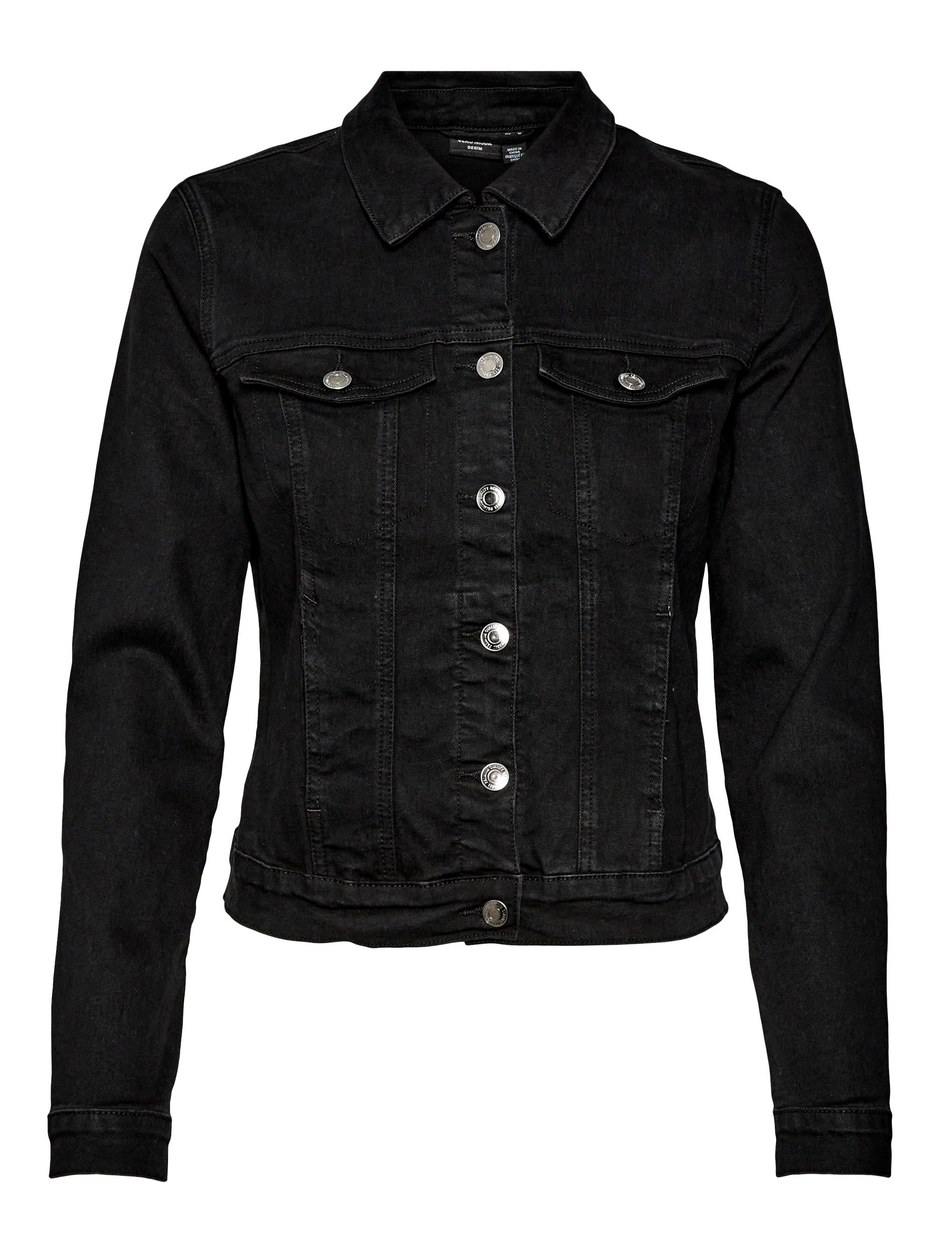 Vero Moda Dámska džínsová bunda VMLUNA 10279492 Black XL