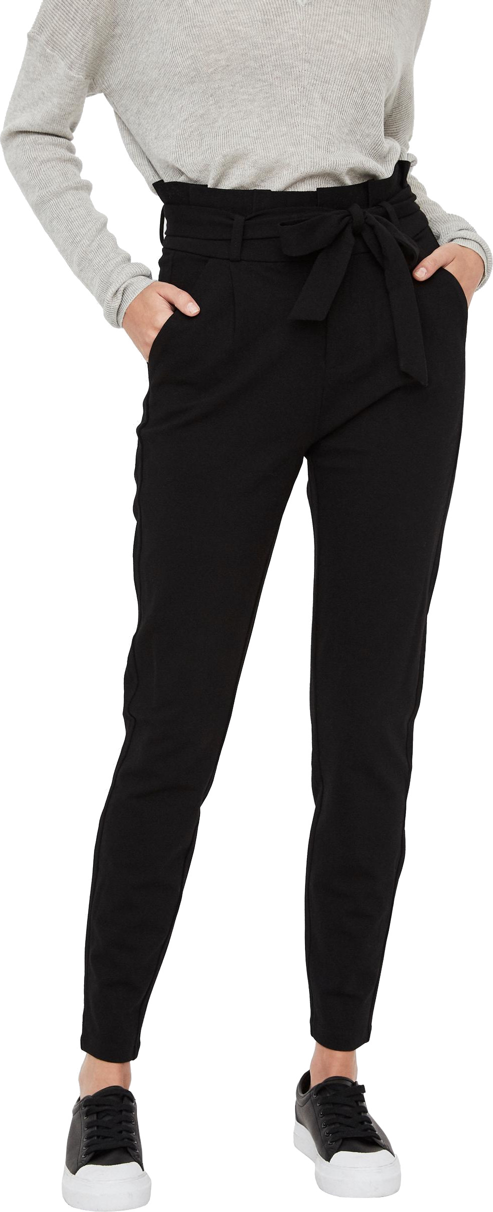 Vero Moda Dámské kalhoty VMEVA Relaxed Fit 10205932 Black XL/34