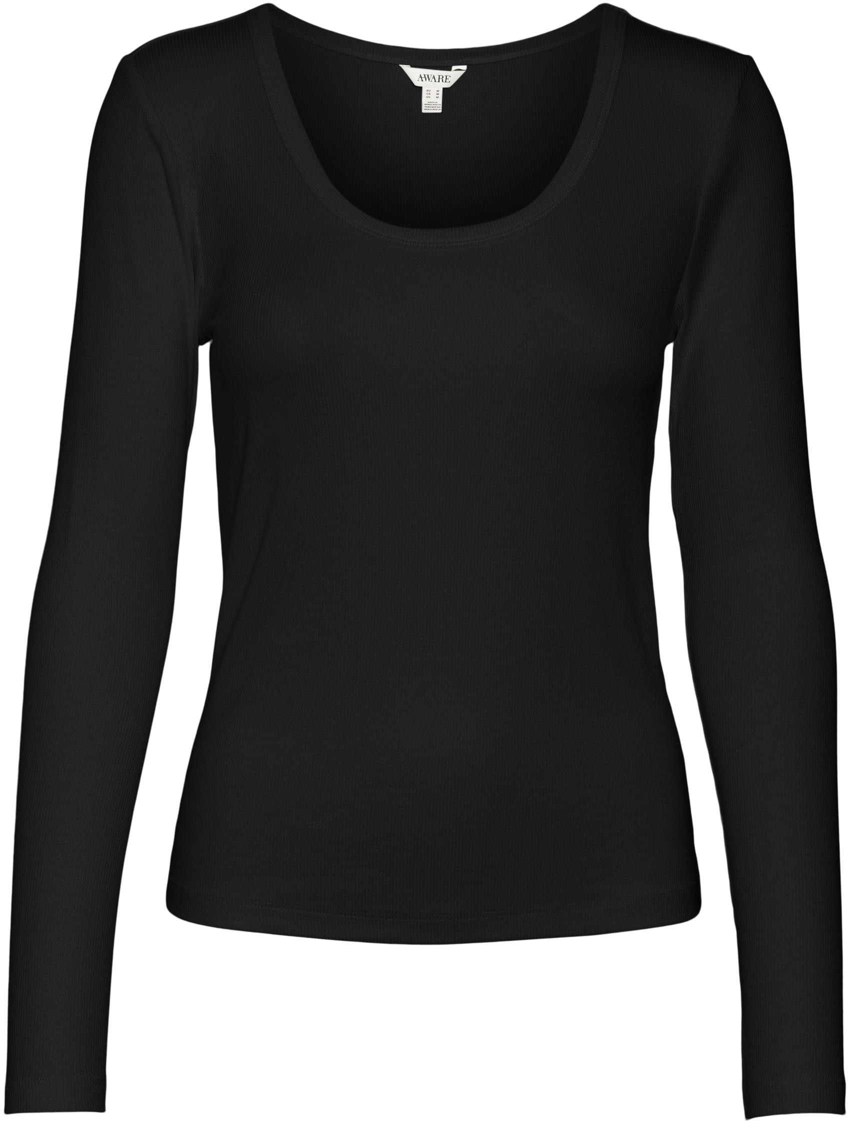 Vero Moda Dámske tričko VMIRWINA Tight Fit 10300894 Black L