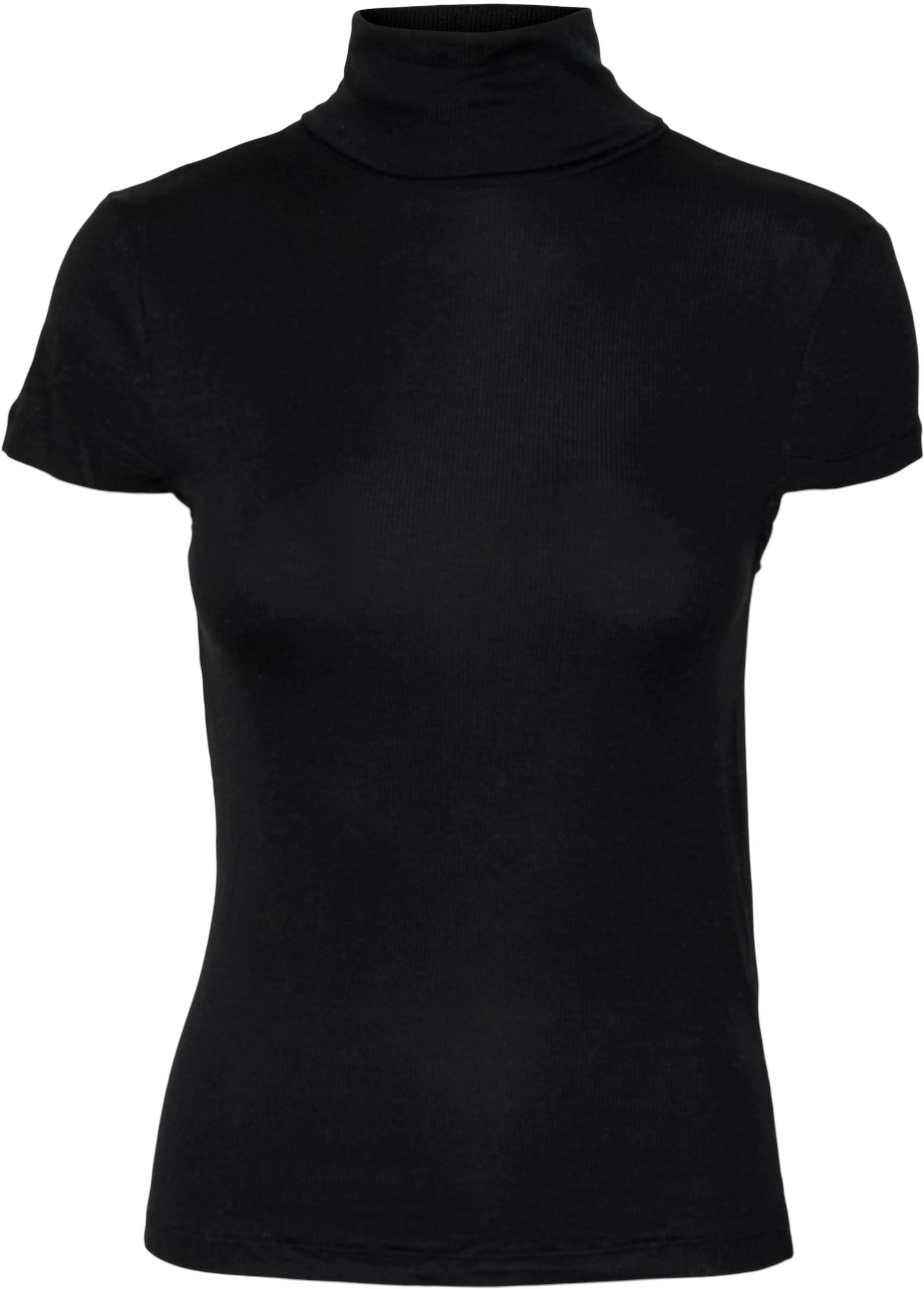 Levně Vero Moda Dámské triko VMIRWINA Tight Fit 10300896 Black XS