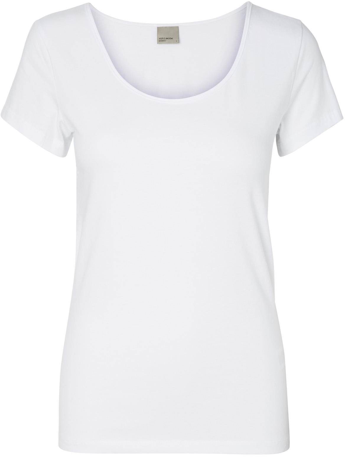 Vero Moda Dámske tričko VMMAXI Regular Fit 10148254 Bright White S