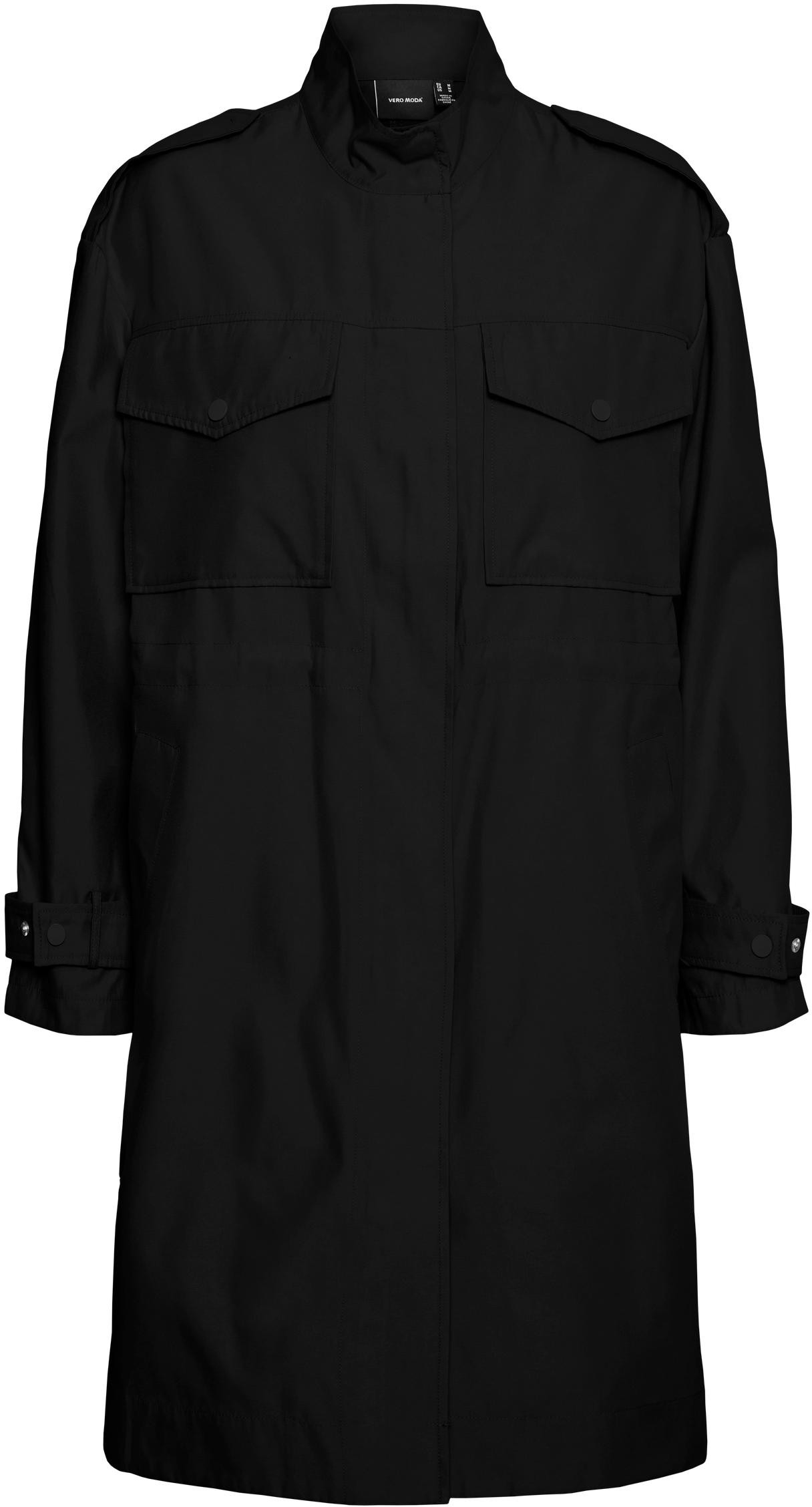 Vero Moda Dámský kabát VMLUXA Regular Fit 10257568 Black M
