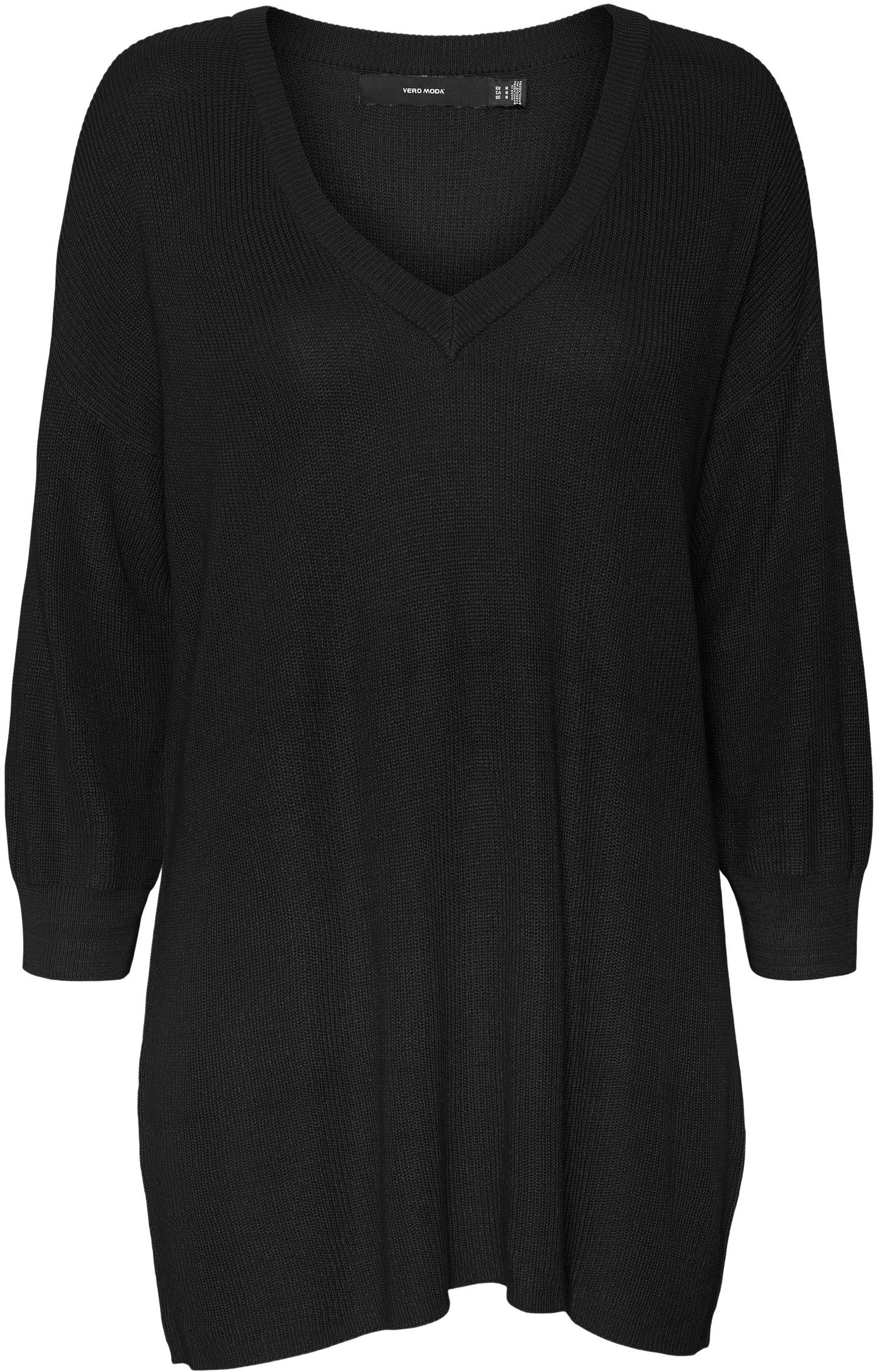 Vero Moda Női pulóver VMNEWLEXSUN Regular Fit 10261281 Black XS
