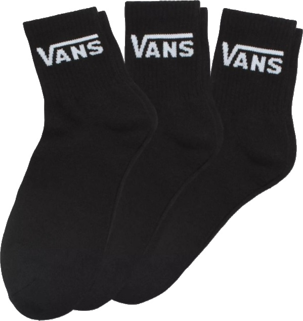 Levně VANS 3 PACK - ponožky VN000BHXBLK1 38,5-42