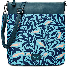 Vuch Dámska crossbody kabelka Smokie Leaves Turquoise