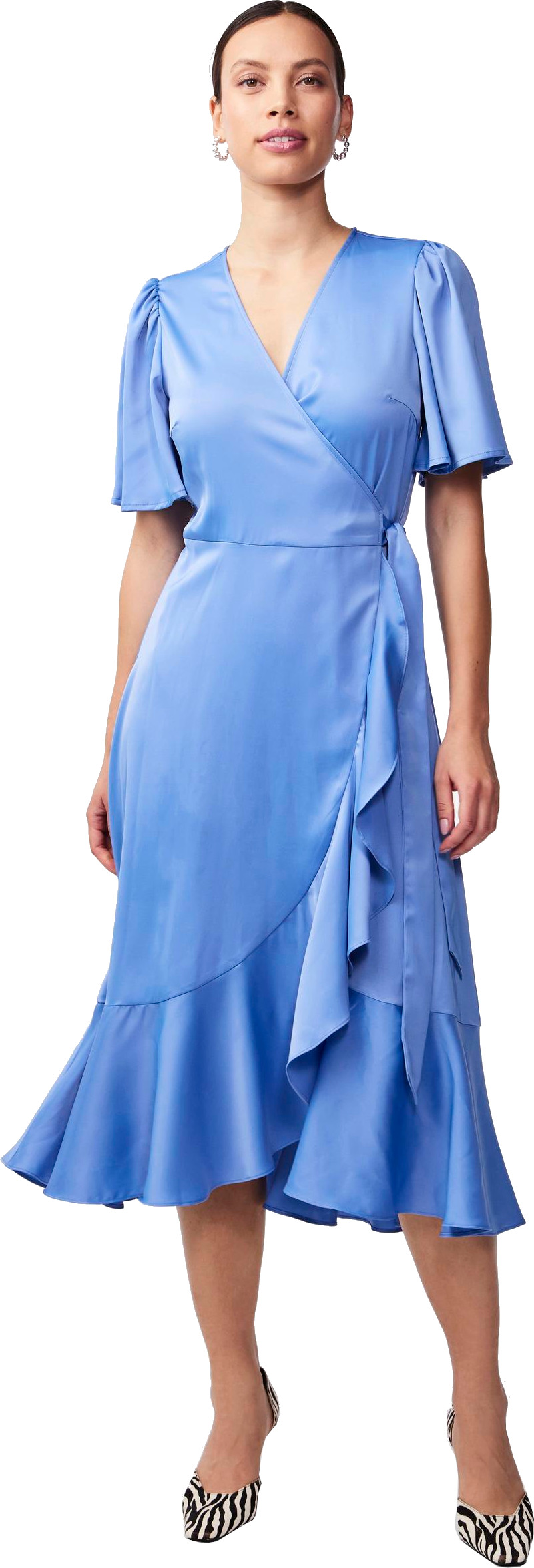 Y.A.S Dámske šaty YASTHEA Standard Fit 26028890 Ashleigh Blue XL