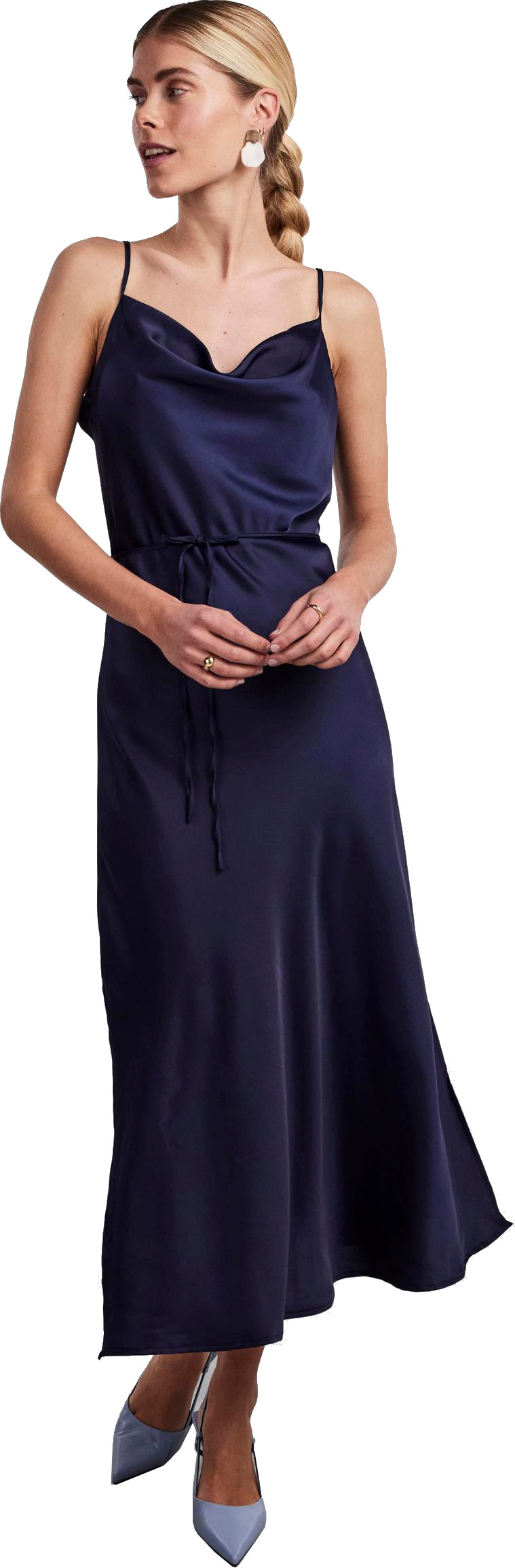 Y.A.S Dámské šaty YASTHEA Standard Fit 26028891 Evening Blue L