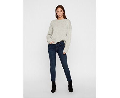 Dámsky sveter VMDARYA LS O-NECK BLOUSE COLOR Light Grey Melange Dámsky sveter VMDARYA LS O-NECK BLOUSE COLOR Light Grey Melange