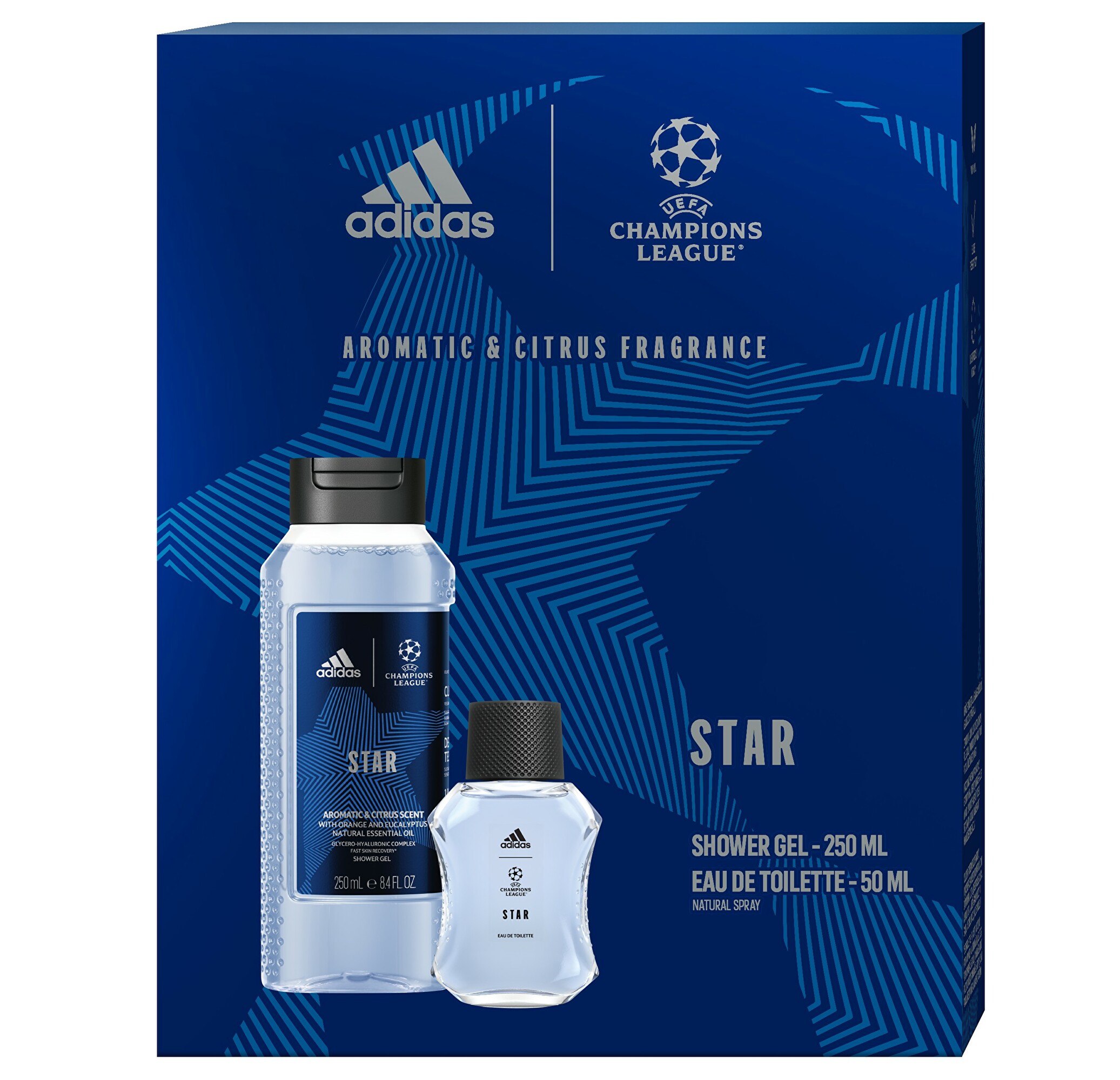 Adidas Champions League Star Edition - EDT 50 ml + sprchový gel 250 ml