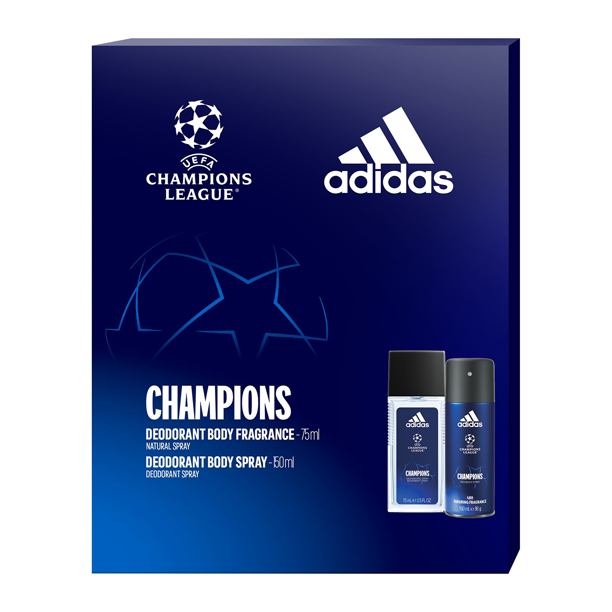Adidas UEFA Champions Leagu - dezodor permet 75 ml + dezodor spray 150 ml