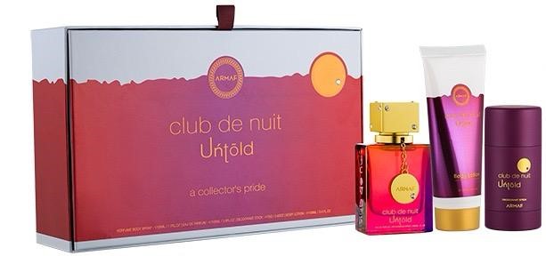 Armaf Club De Nuit Untold - EDP 105 ml + tělové mléko 100 ml + tuhý deodorant 75 g