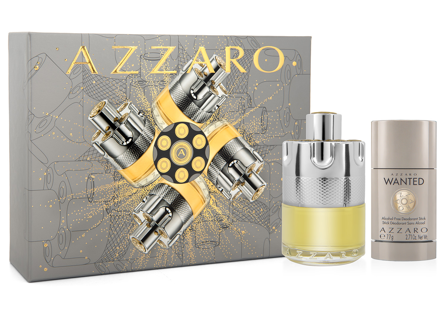 Azzaro Wanted - EDT 100 ml + tuhý deodorant 77 g