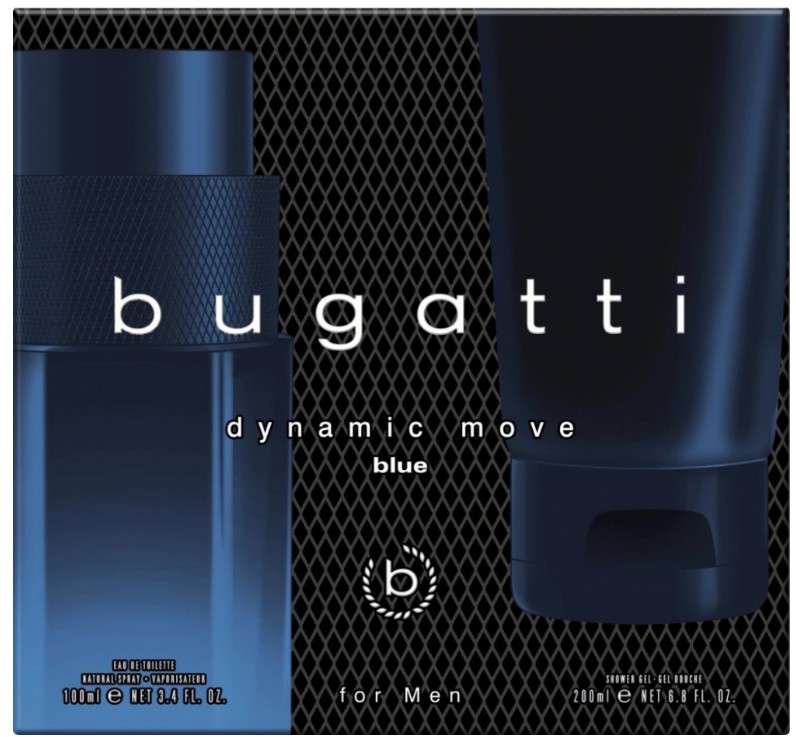 Levně Bugatti Dynamic Move Blue - EDT 100 ml + sprchový gel 200 ml