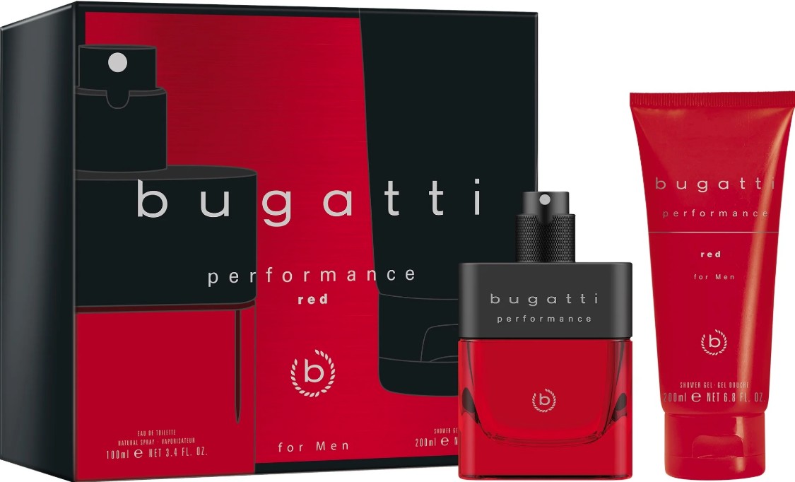 Bugatti Performance Red Limited Edition - EDT 100 ml + sprchový gél 200 ml
