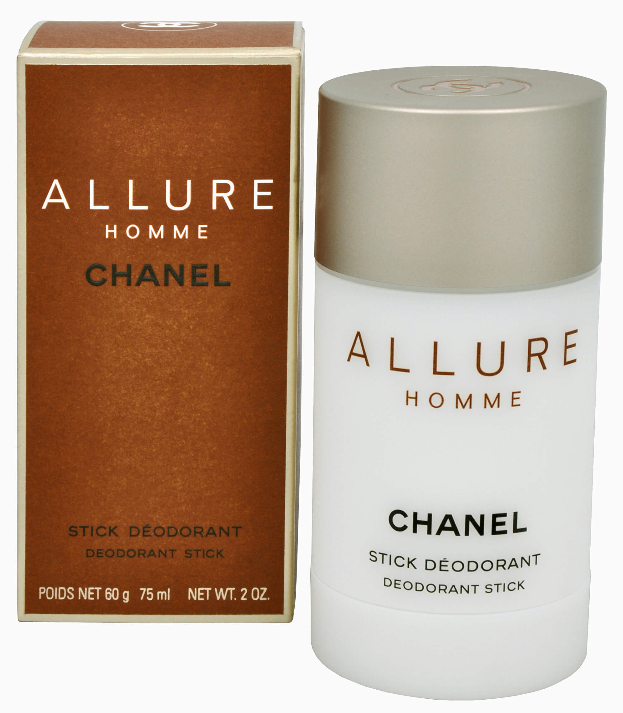 Chanel Allure Homme - tuhý deodorant 75 ml + 2 mesiace na vrátenie tovaru