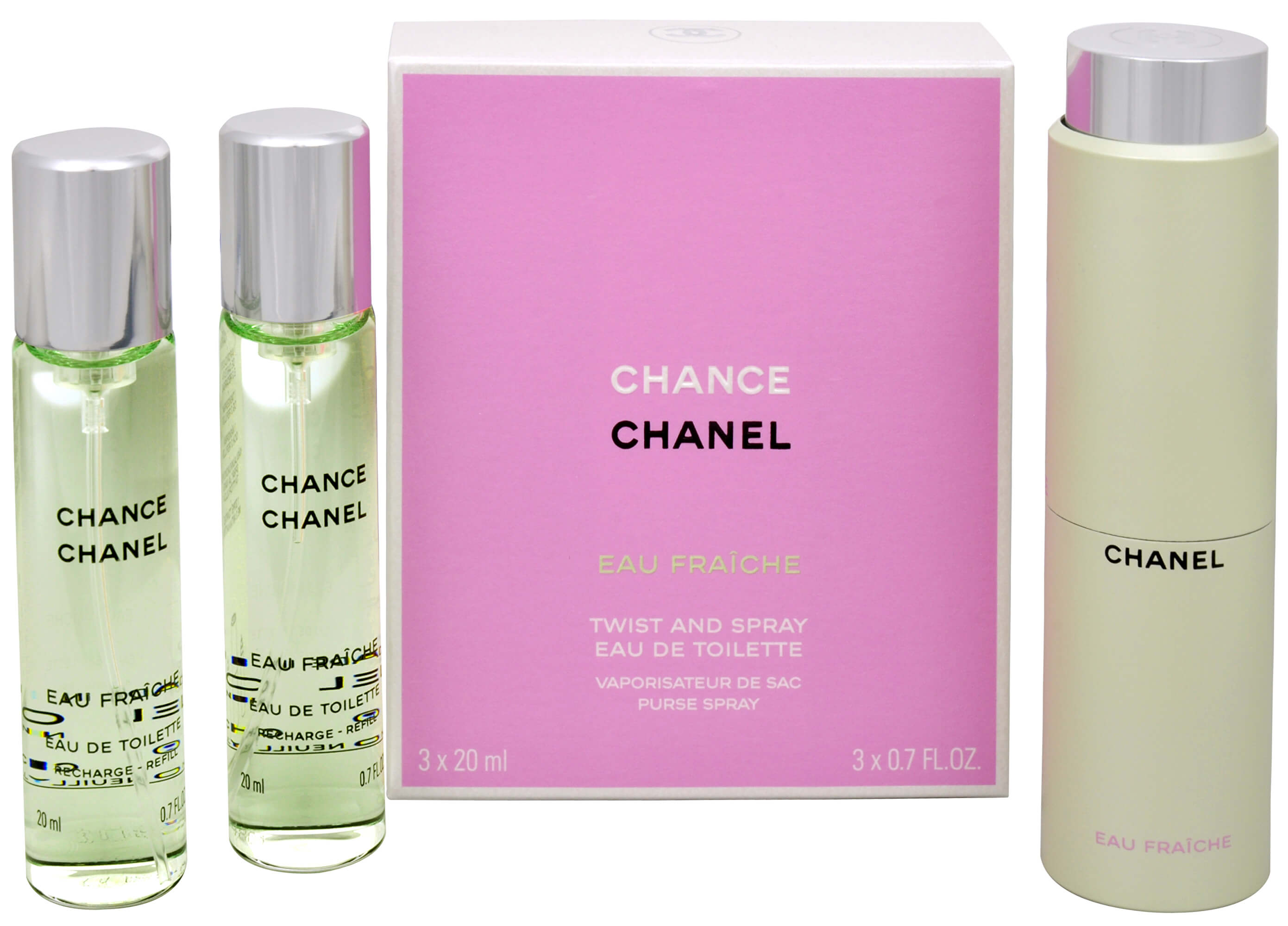 Chanel Chance Eau Fraiche - EDT (3 x 20 ml) 60 ml + 2 mesiace na vrátenie tovaru