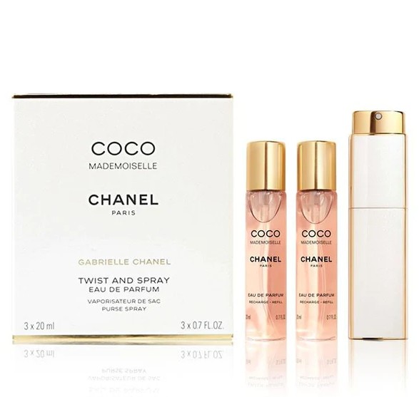 Chanel Coco Mademoiselle - EDP 20 ml (plnitelný flakon) + EDP náplň 2 x 20 ml 60 ml