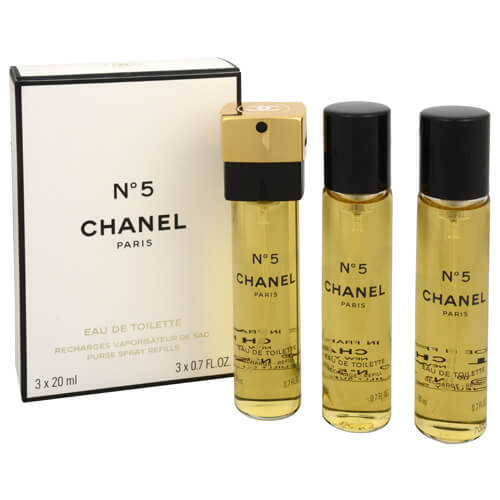 Chanel No. 5 - toaletná voda s rozprašovačom - náplň (3 x 20 ml) 60 ml + 2 mesiace na vrátenie tovaru