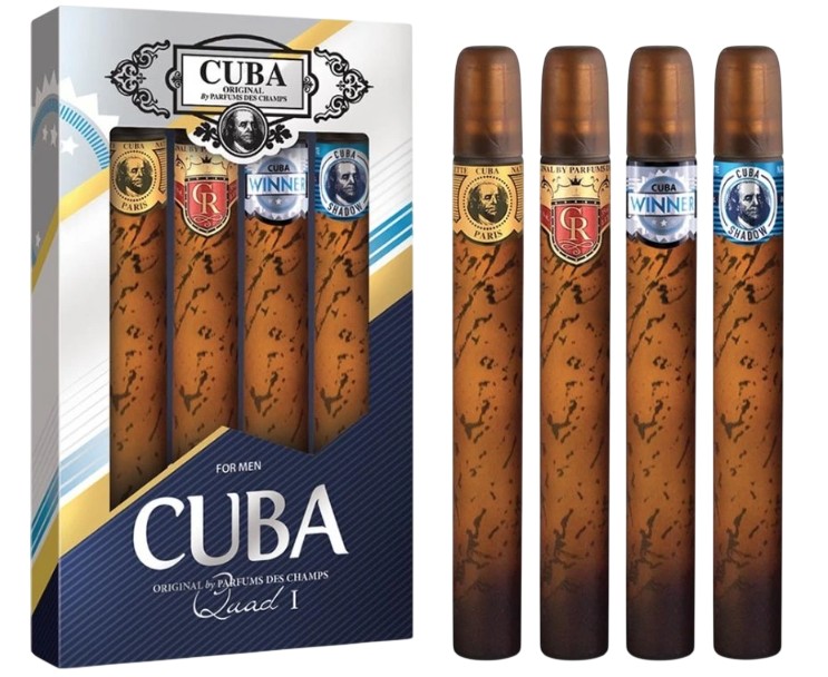Levně Cuba Dárková sada Cuba For Men Quad I - EDT 4 x 35 ml