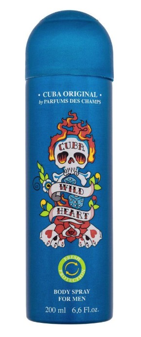 Cuba Wild Heart For Men - deodorant ve spreji 200 ml