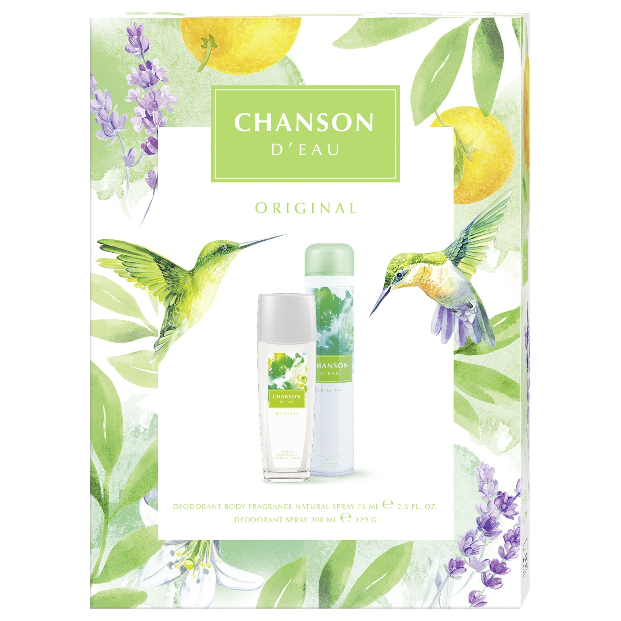 Chanson D´Eau Original - deodorant s rozprašovačem 75 ml + deodorant ve spreji 200 ml