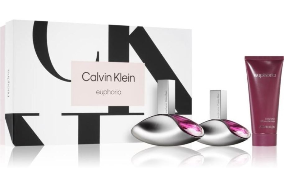Calvin Klein Euphoria - EDP 100 ml + tělové mléko 100 ml + EDP 30 ml + 2 mesiace na vrátenie tovaru