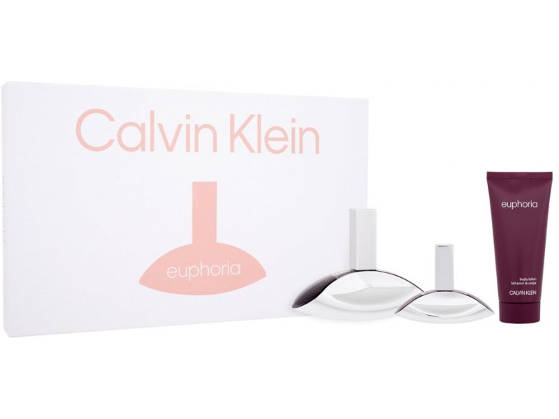 Calvin Klein Euphoria - EDP 100 ml + testápoló 100 ml + EDP 30 ml