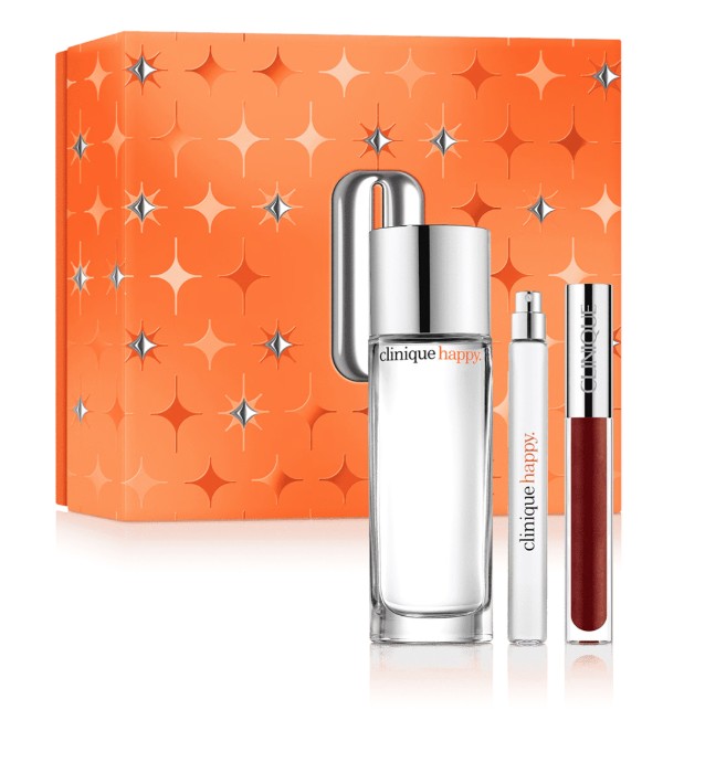 Clinique Happy - EDP 50 ml + EDP 10 ml + lesk na pery 3,4 ml