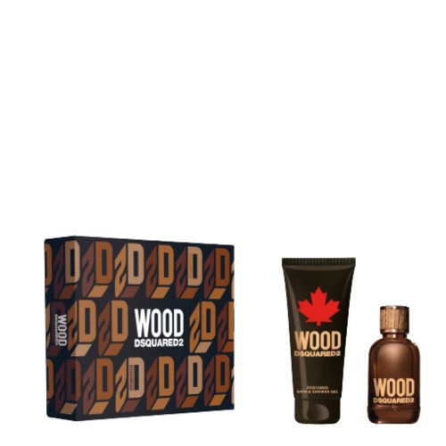 Levně Dsquared² Wood For Him - EDT 100 ml + sprchový gel 150 ml