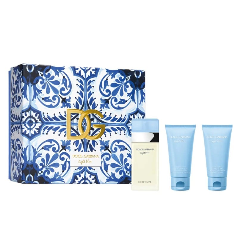 Dolce & Gabbana Light Blue - EDT 50 ml + telový krém 50 ml + sprchový gel 50 ml