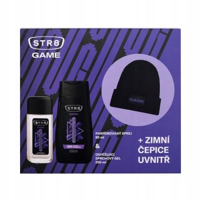 Levně STR8 Game - parfémovaný sprej 85 ml + sprchový gel 250 ml + čepice