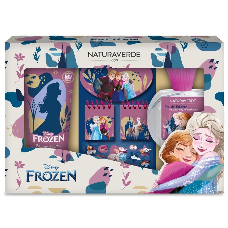 EP Line Disney Frozen - EDT 50 ml + pěna do koupele 100 ml + zápisník se samolepkami