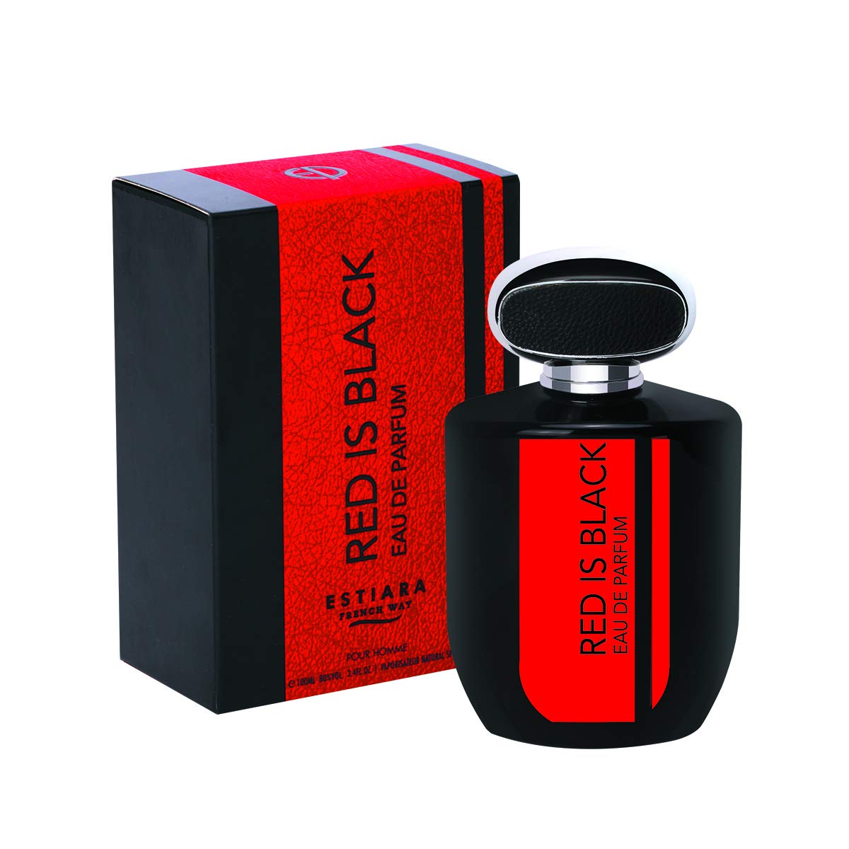 Levně Estiara Red Is Black Pour Homme - EDP 100 ml
