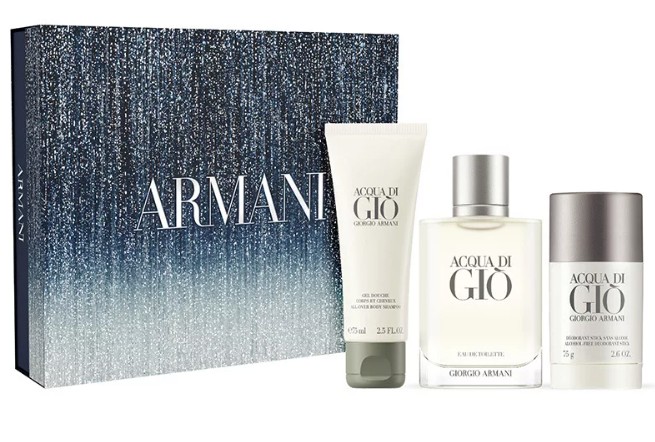 Giorgio Armani Acqua Di Giò Pour Homme - EDT 100 ml + sprchový gél 75 ml + tuhý dezodorant 75 g (Christmas Edition)