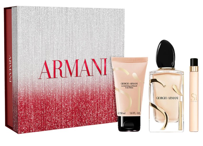 Parfém Giorgio Armani Sì v novém designu, EDP a tělové mléko