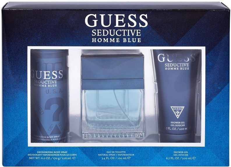 Guess Seductive Homme Blue - EDT 100 ml + sprchový gel 200 ml + deodorant 226 ml + 2 mesiace na vrátenie tovaru