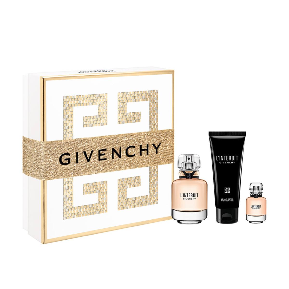 Levně Givenchy L´Interdit - EDP 50 ml + tělové mléko 75 ml + EDP 10 ml